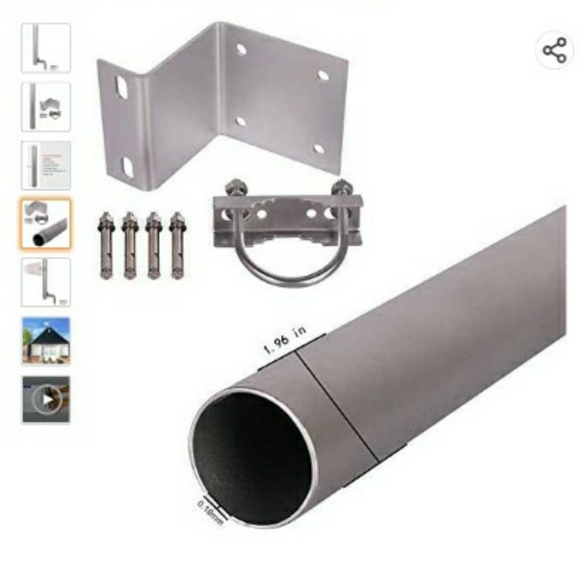 XRDS-RF 16inch Pole Mount Heavy Duty Mounting Pole for Outside Home Antenna 40cm - Picture 2 of 5